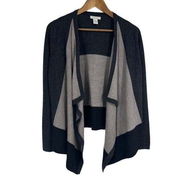 Tweeds Long Sleeve  Open Front Merino Wool Cardigan Size S - Picture 1 of 7